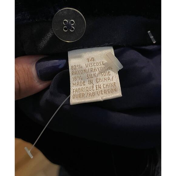 Deadstcok Dana Buchman Blue Silk Pants - Picture 6 of 7